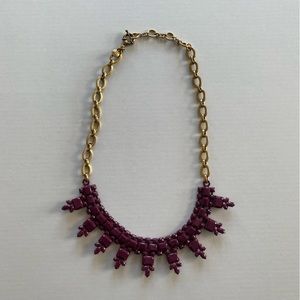 J. Crew Purple Statement Necklace
